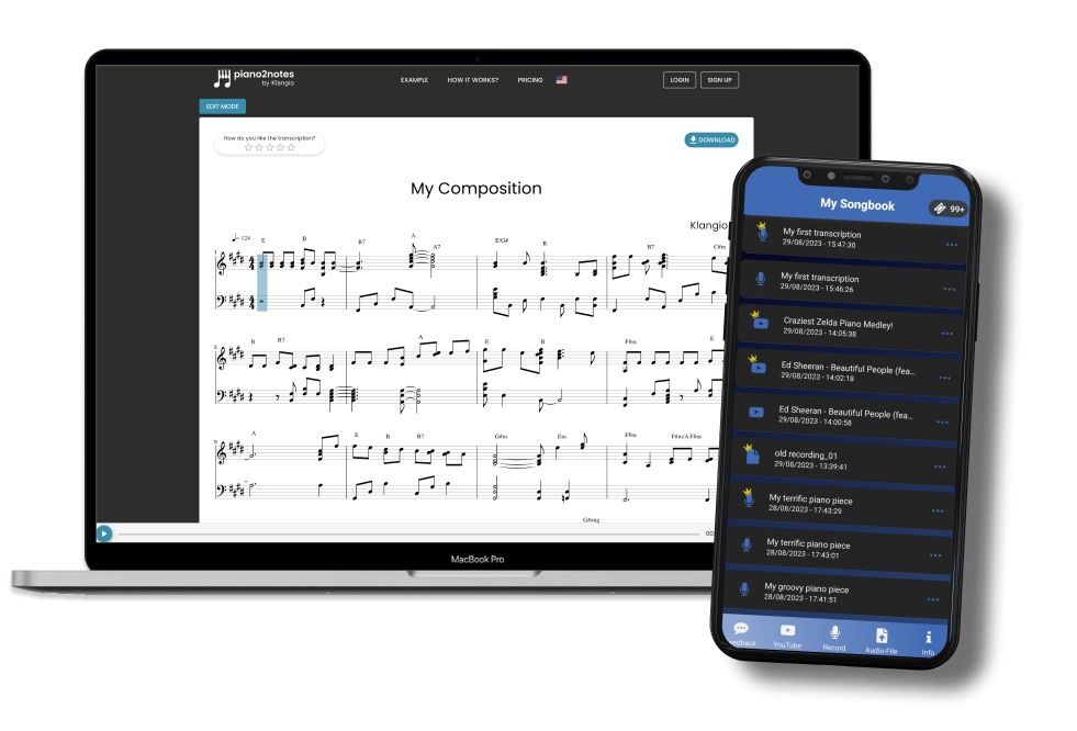 Transcription Studio - Klang.io Transcription Studio - Audiofanzine