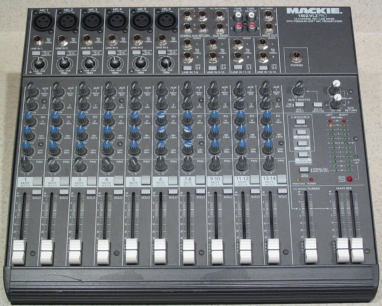 1402-VLZ Pro - Mackie 1402-VLZ Pro - Audiofanzine