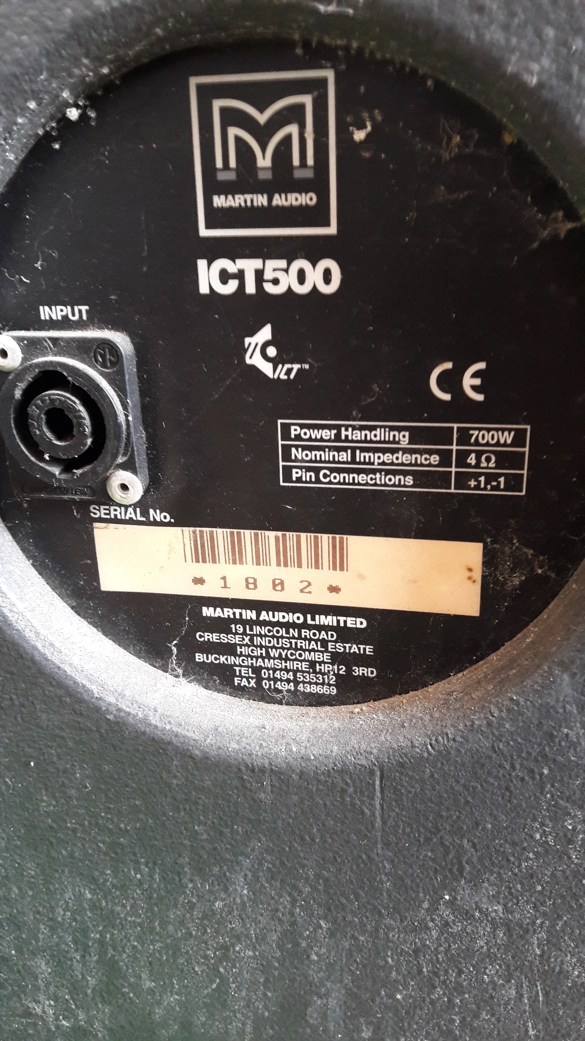 ICT 500 - Martin Audio ICT 500 - Audiofanzine