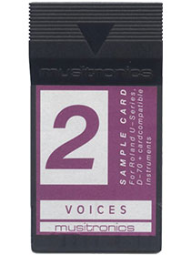 Roland U 110 Sample Card 2 Voices Musitronics Gmbh Audiofanzine