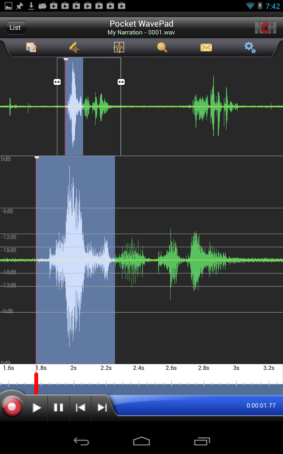 NCH WavePad Audio Editor 17.66 for ios instal