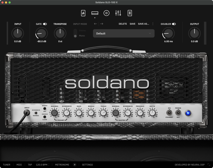 Soldano SLO-100 X - Neural DSP Soldano SLO-100 X - Audiofanzine