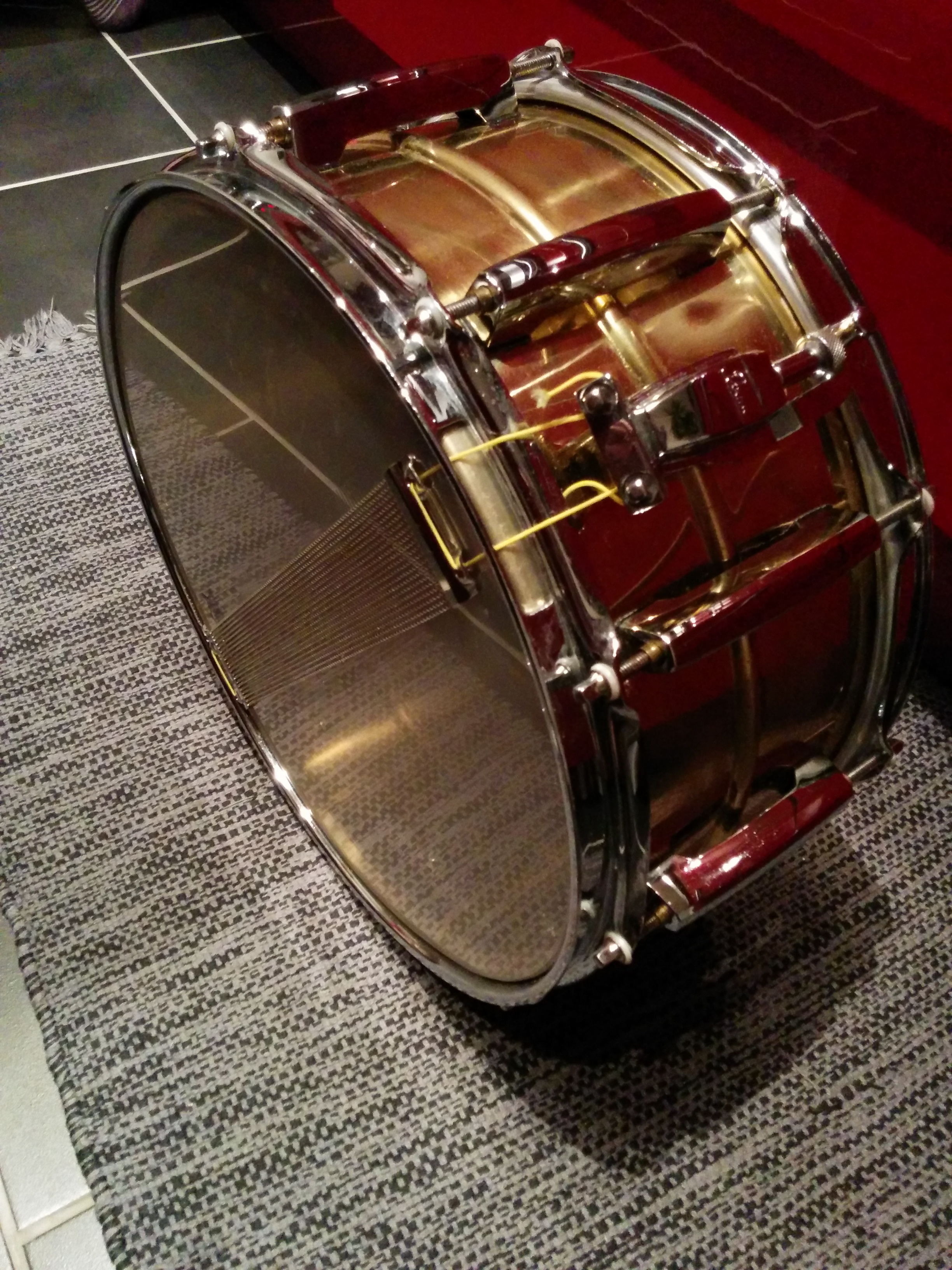 PEARL STE1450BR Sensitone Brass Snare Drum