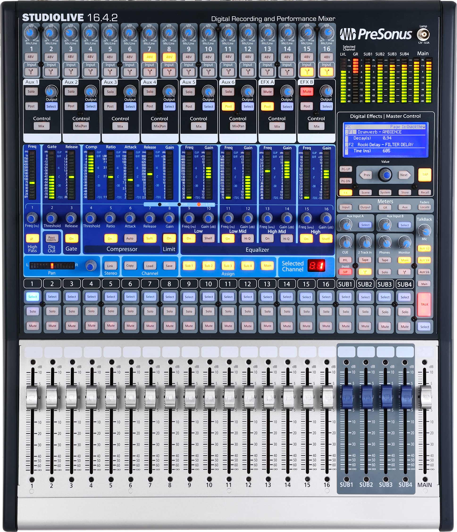 presonus studiolive 16 series iii digital mixer