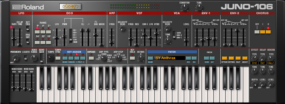 Juno-106 plugout vsti - Roland Juno-106 plugout vsti - Audiofanzine