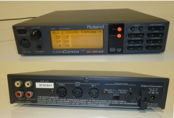 Roland ローランドSC-55MKⅡ 2 音源モジュール アダプター付き Ninki 