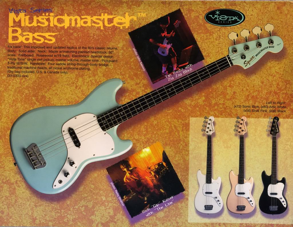 Videos Squier Vista Musicmaster Bass - Audiofanzine