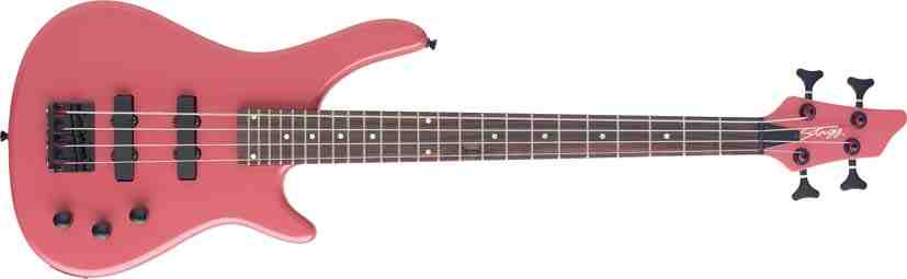 Stagg BC300LH-BK - Guitare basse électrique Fusion, 4 cordes gaucher