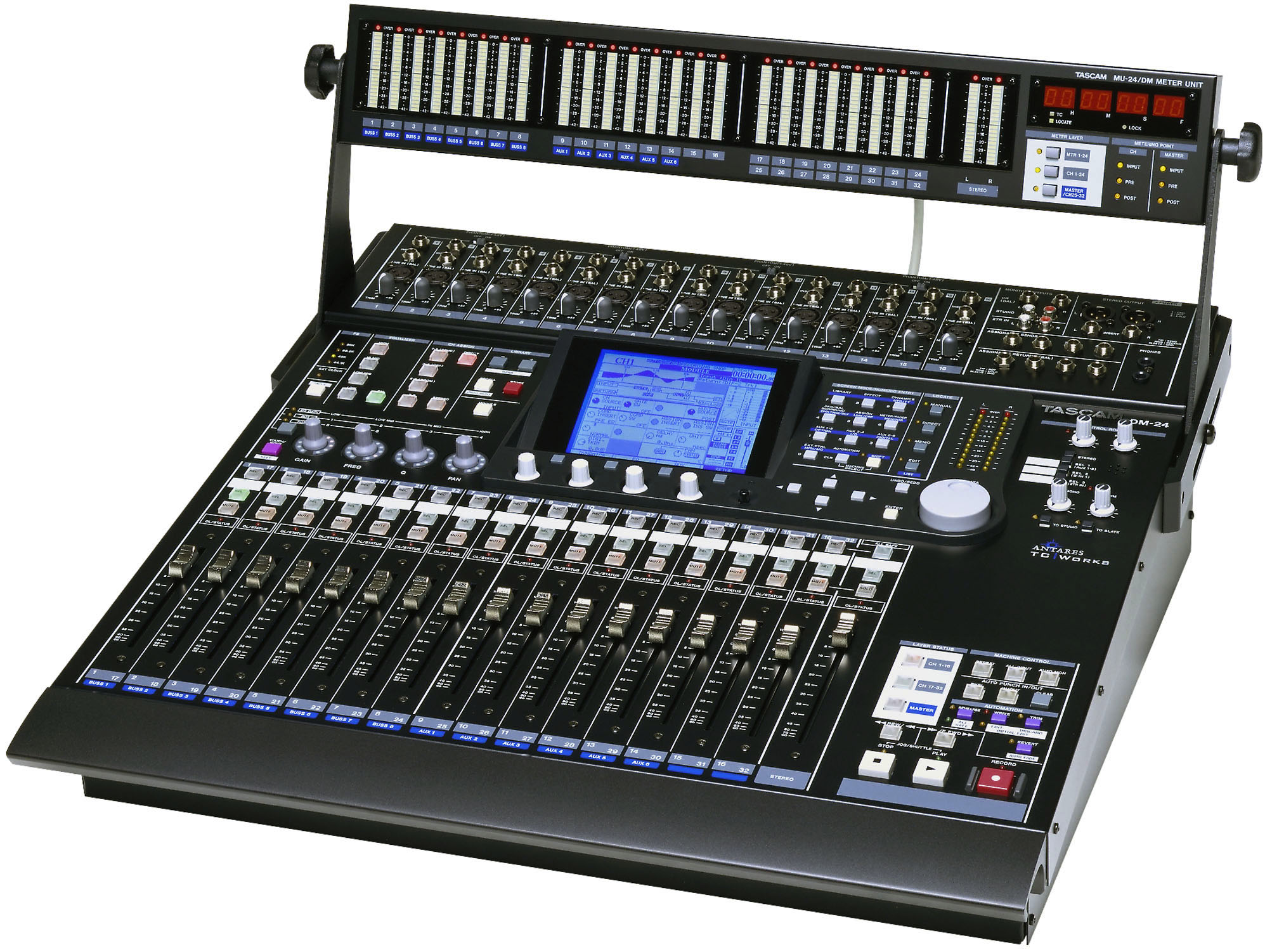 TASCAM ミキサー DM-24 メーターブリッジ MU-24 MU-24/DM - Tascam MU-24/DM - Audiofanzine