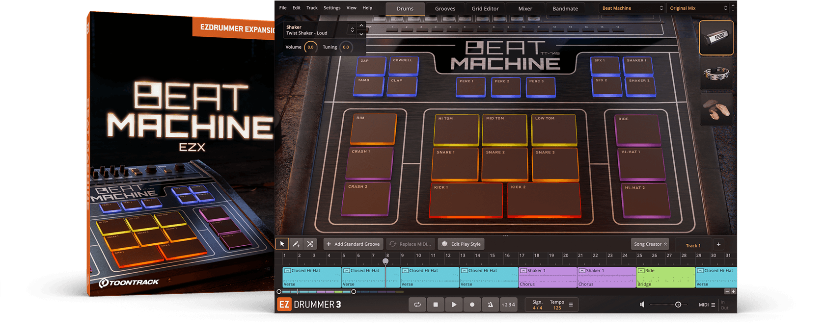 Toontrack Beat Machine EZX - Virtual Percussion Synth - Audiofanzine