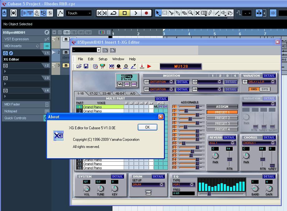 XG Editor for Cubase 5 - Yamaha XG Editor for Cubase 5 - Audiofanzine