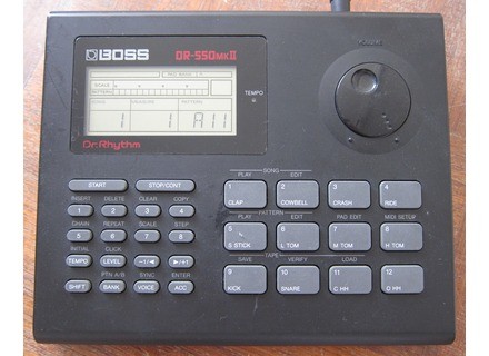 Boss dr-550 mkii dr rhythm drum machine user