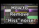 Using iZotope RX6 Spectral De-Noise to remove Hiss