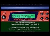 E-Mu Turbo Phatt Patch Demo Bank 0 (Preset 0 to 127)