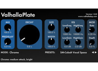 A review of the Valhalla DSP ValhallaPlate reverb plug-in