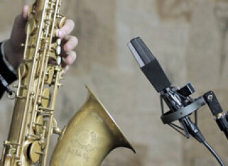 Recording a saxophone