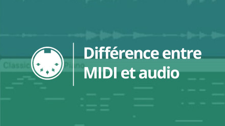 Quelle est la différence entre MIDI et audio ?
