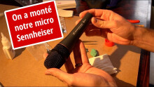 Montage d'un microphone Sennheiser e865
