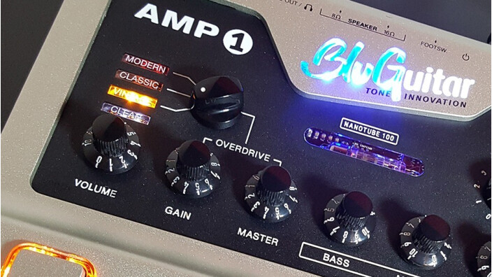 Test de la pédale BluGuitar Amp1 Mercury Edition : 100 watts dans la poche