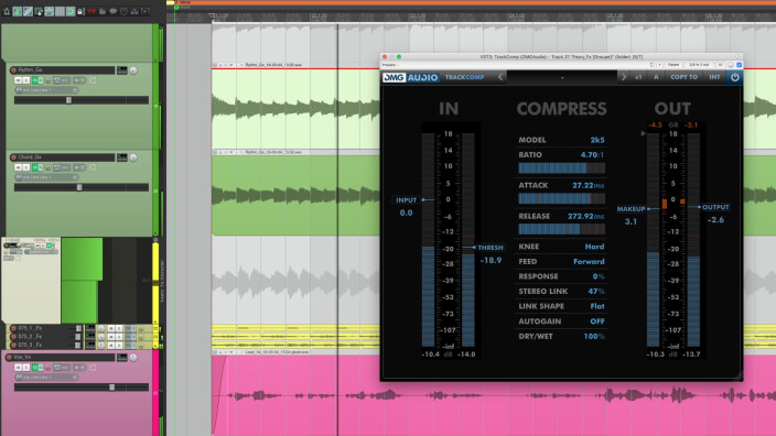 Test du compresseur logiciel DMG Audio TrackComp 2 : Le caméléon de la compression