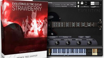 Test de l'Orange Tree Samples Evolution Electric Guitar Strawberry