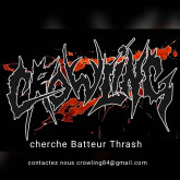 CROWLING (Thrash Metal) cherche batteur (euse)