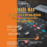 2 Stages MAO sur Logic pro 10.8 week-end du 20 au 21 avril et du 27 au 28 avril 2024