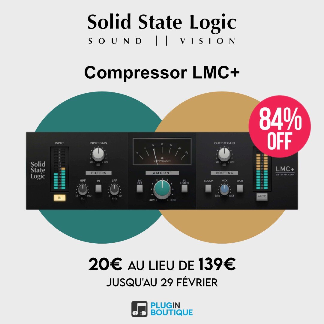 Le plug-in de compression SSL LMC+ à 20€ seulement - Audiofanzine