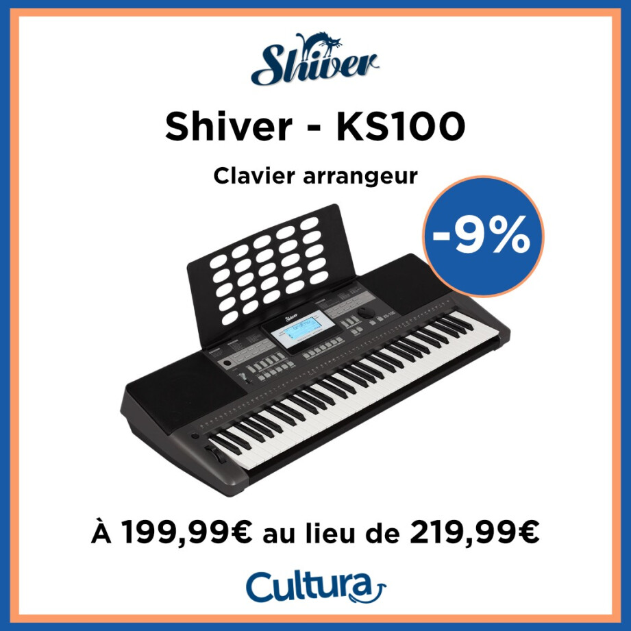 Le clavier arrangeur Shiver KS100 est en promotion chez Cultura