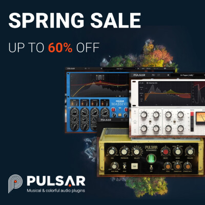 Jusqu'à -60% sur tout le catalogue Pulsar Audio
