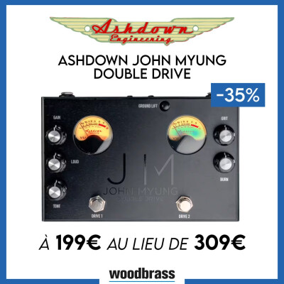 35% de réduction sur la pédale Ashdown John Myung Double Drive