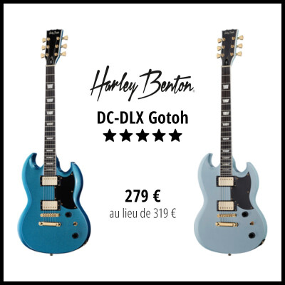 Deux guitares Harley Benton en promo