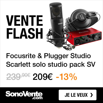 Promo sur le Pack SV Focusrite Scarlett Solo Studio 