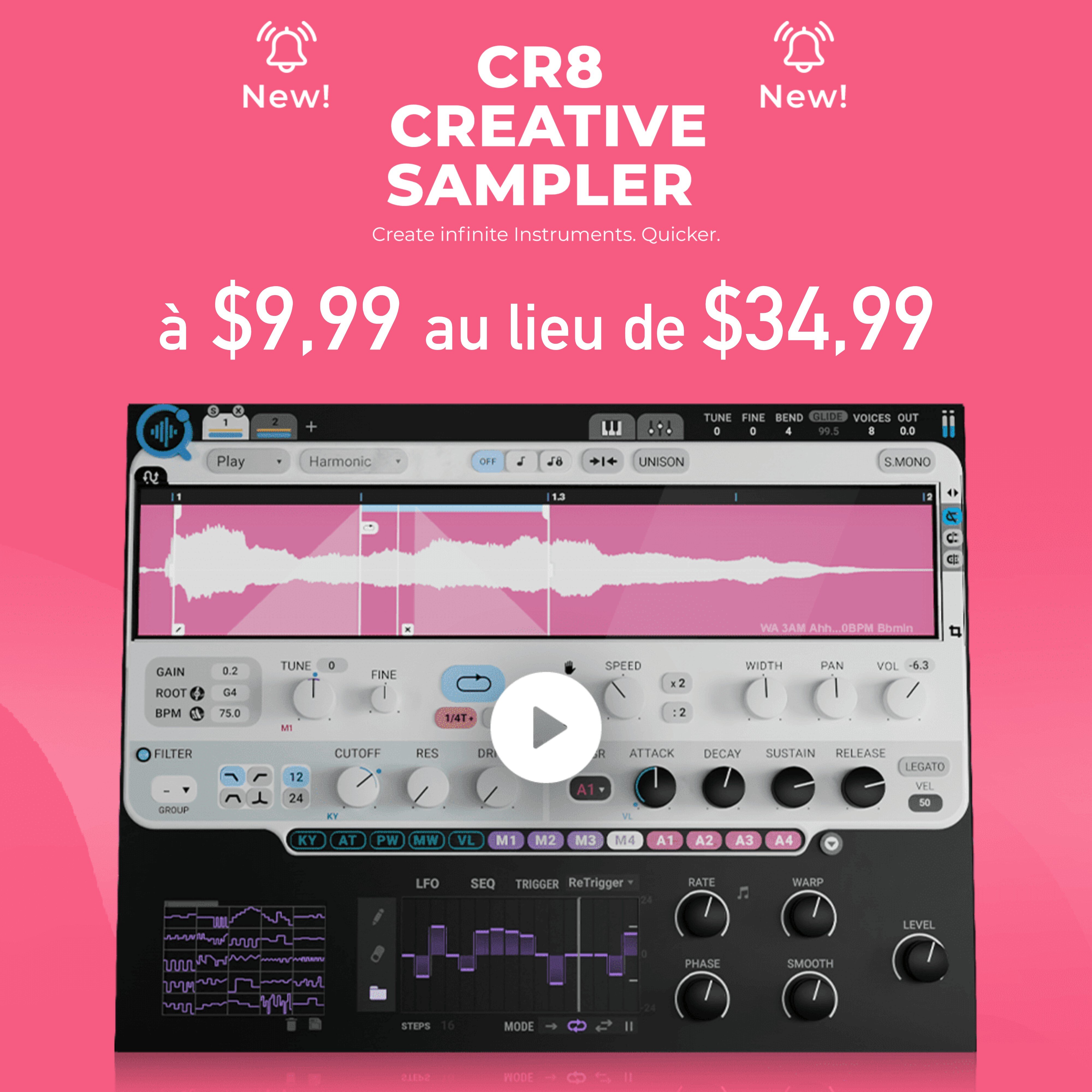Le tout nouveau Waves CR8 Creative Sampler - Audiofanzine