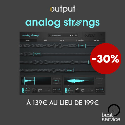 Le Analog Strings de chez OUTPUT en réduction chez Best Service