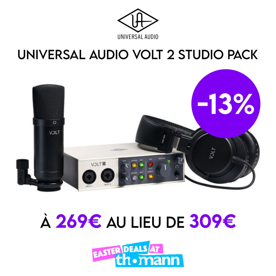 Un pack studio Universal Audio à -13% chez Thomann