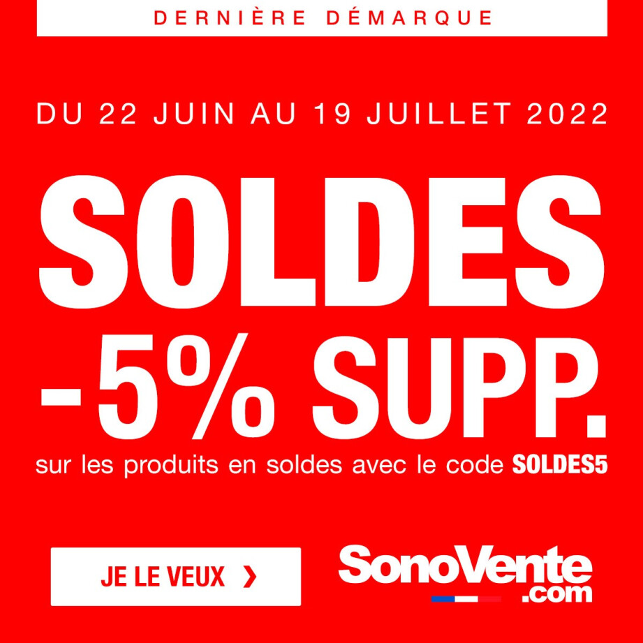 Soldes Sonovente : Dernière démarque