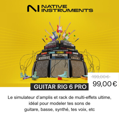 Guitar Rig 6 Pro à -50% chez Native Instruments