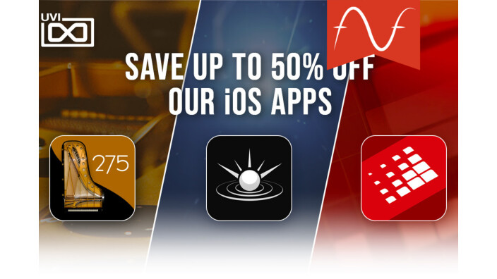 Jusqu'à -50% sur le catalogue iOS d'UVI