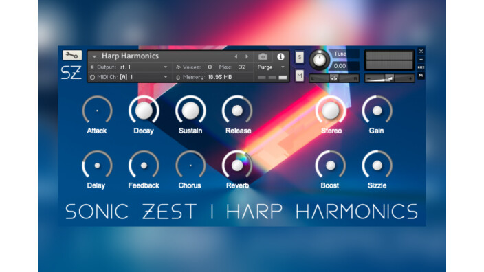 Une nouvelle harpe virtuelle est arrivée chez SonicZest