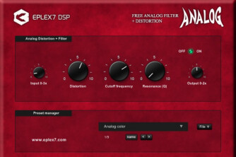 Eplex7 DSP vous offre le plug-in Analog
