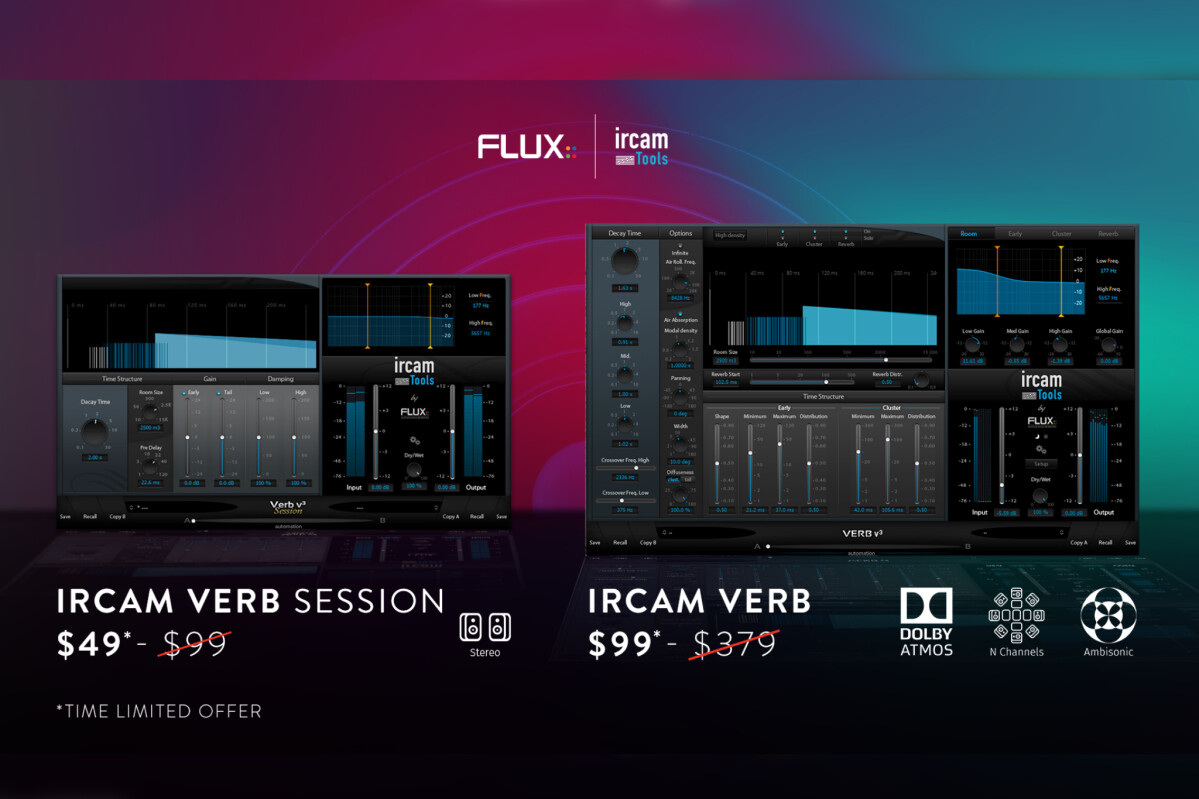 Ircam Verb et Ircam Verb Session sont en promo chez Flux ::