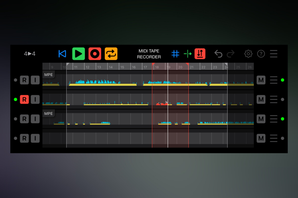 Voici MIDI Tape Recorder, du développeur UWYN