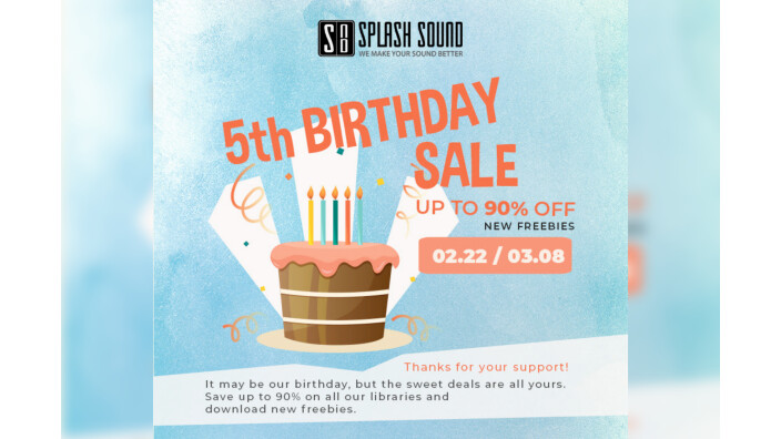 Joyeux anniversaire Splash Sound !