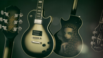 Epiphone dévoile la Adam Jones Veil of Bees Silverburst Les Paul