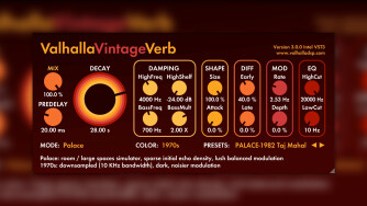 Une nouvelle version de la ValhallaVintageVerb est dispo !