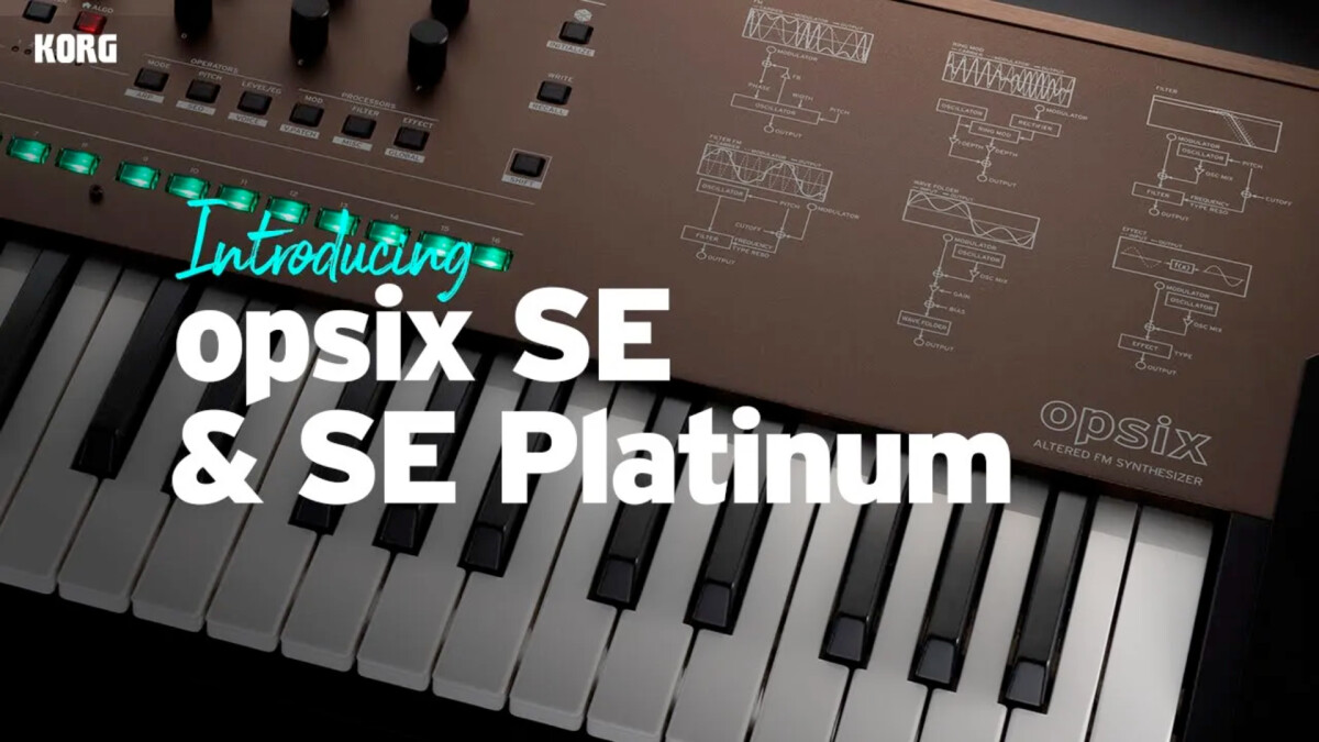 Korg va sortir l'Opsix SE et l'Opsix SE Platinum