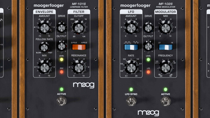 Un iPad, et huit effets Moogerfooger logiciels