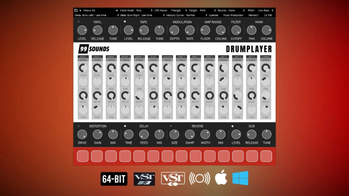 Drumplayer, boîte à rythmes gratuite signée 99Sounds et SampleScience
