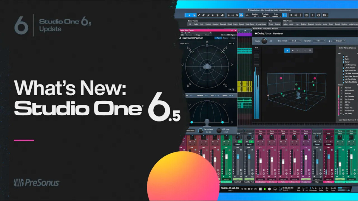 Découvrez les nouveautés de Studio One 6.5 !